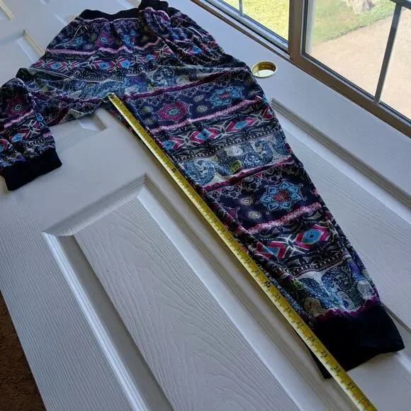 Bae City Elephant Print Harem Pants 3X joggers lounging PJ pajama pants pockets - Picture 12 of 16